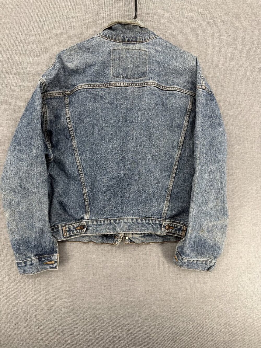 Vtg 90s Levis Blue Denim Jean Trucker Jacket Type 3 Mens L 70598 4891 Y2K - Picture 2 of 9